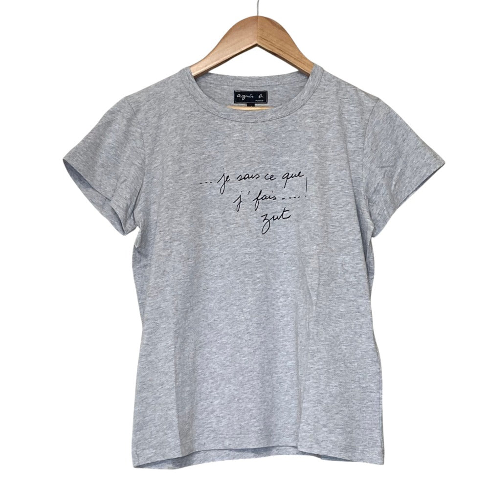 アニエスベー コットンプリントTシャツ