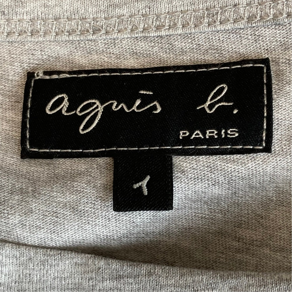 アニエスベー コットンプリントTシャツ