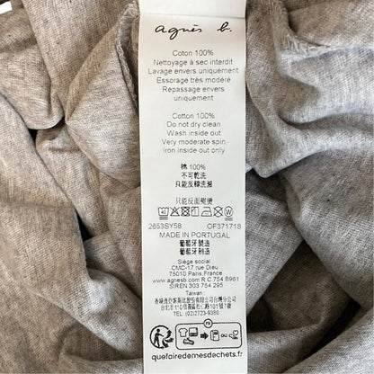 アニエスベー コットンプリントTシャツ