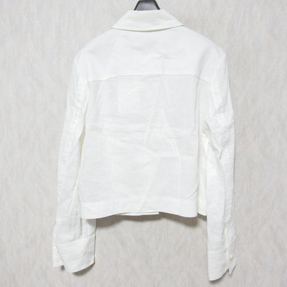 セオリー GOOD CRUNCH W CL CROP SHIRT JK リネンジャケット