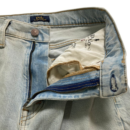 ポロラルフローレン デニムフレアクロップドパンツ