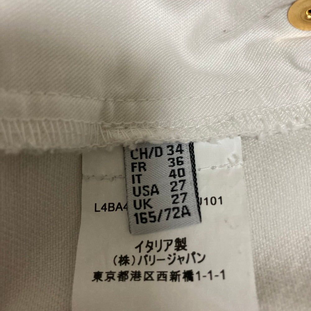 バリー ボーンブリーチデニムジーンズ