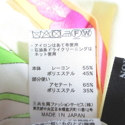 レオナールファッション フラワープリントストレッチブラウス