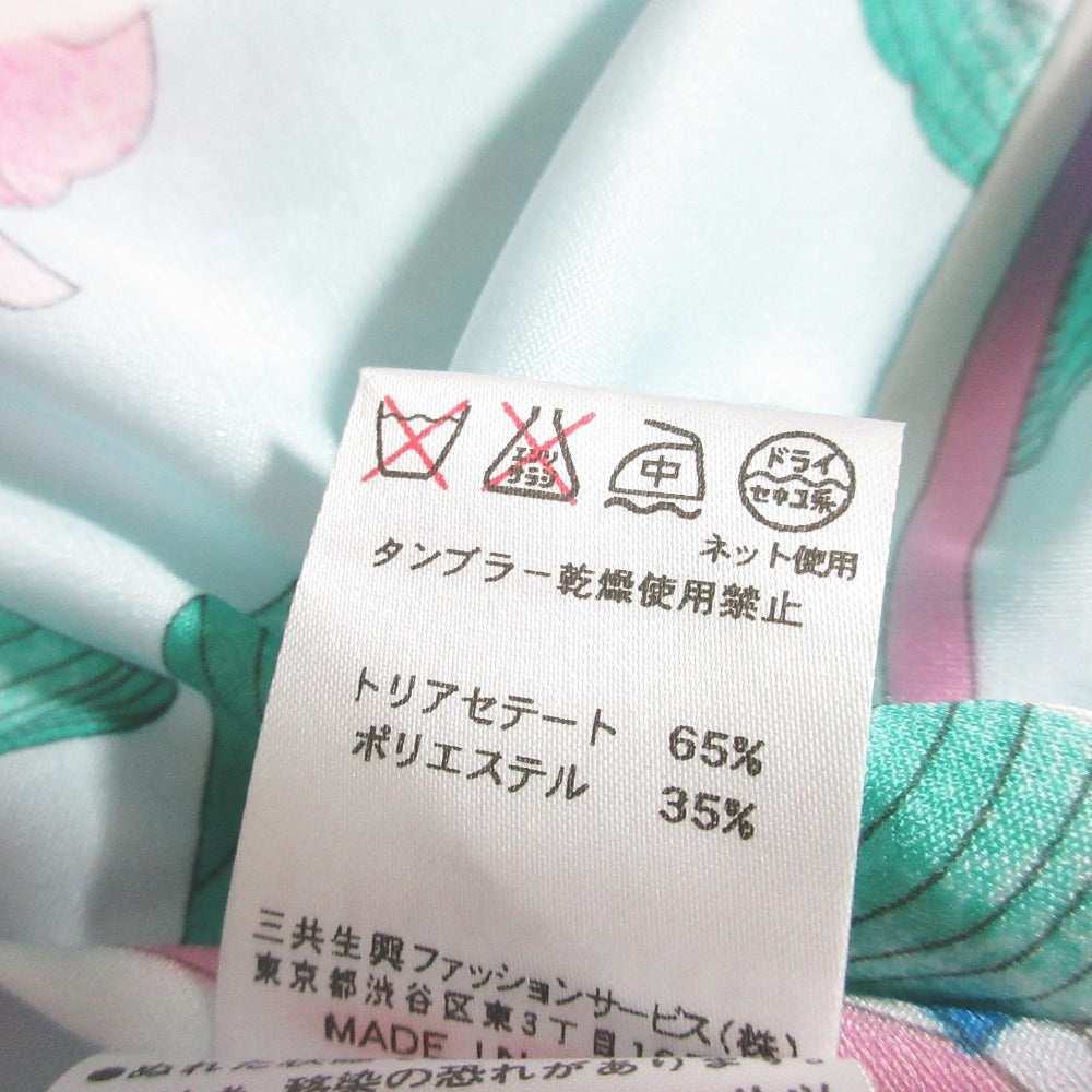レオナールファッション フラワープリントストレッチチュニックワンピース