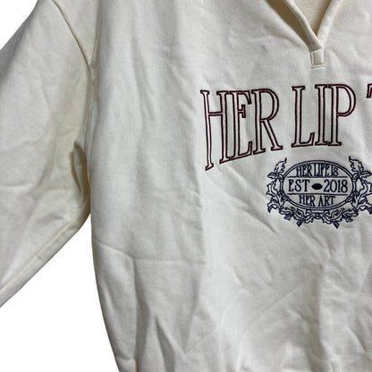 ハーリップトゥ Embroidery Polo Sweatshirt スウェット