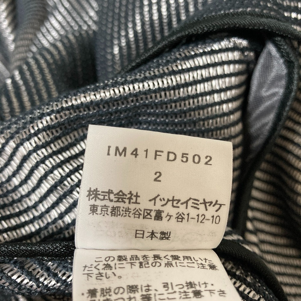イッセイミヤケ ストライプシアーテーラードジャケット