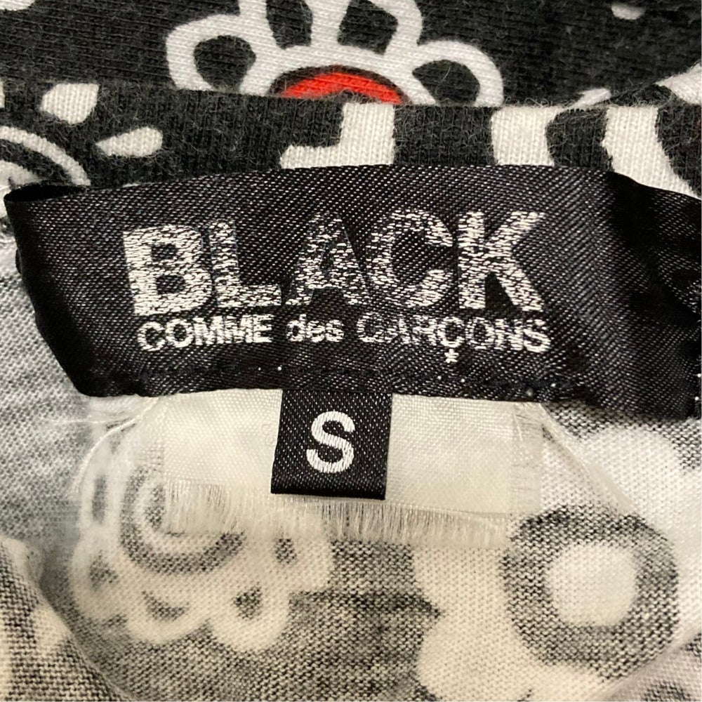 ブラックコムデギャルソン フラワープリントロングスリーブトップス