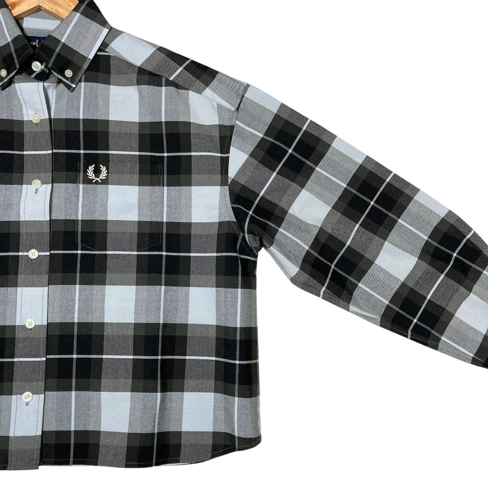 フレッドペリー Long-Sleeved Tartan Shirt コットンシャツ