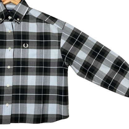 フレッドペリー Long-Sleeved Tartan Shirt コットンシャツ