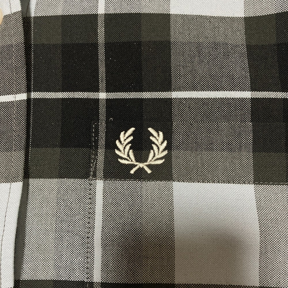 フレッドペリー Long-Sleeved Tartan Shirt コットンシャツ