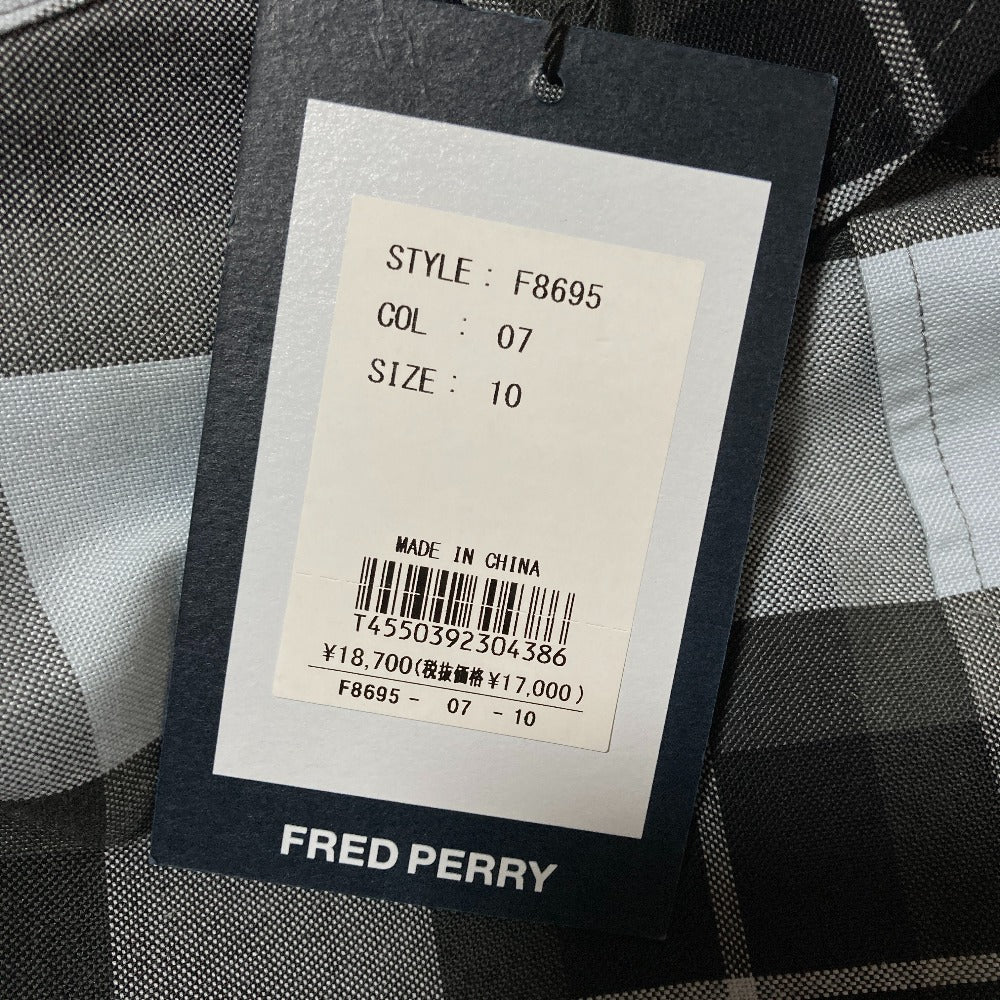 フレッドペリー Long-Sleeved Tartan Shirt コットンシャツ