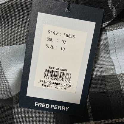 フレッドペリー Long-Sleeved Tartan Shirt コットンシャツ