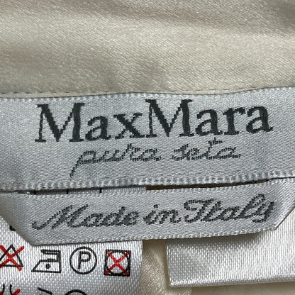 マックスマーラ シルク ロングスリーブシャツ