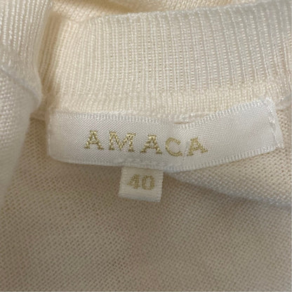 アマカ シルクコットン ニットカーディガンアンサンブル