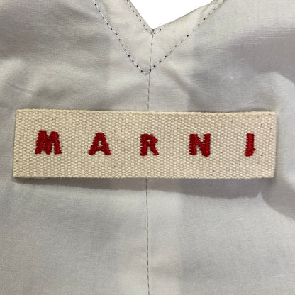 マルニ コットンギャバジンフリルヘムワンピース