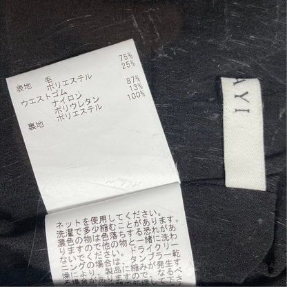 アナイ グレンチェックウールプリーツスカート