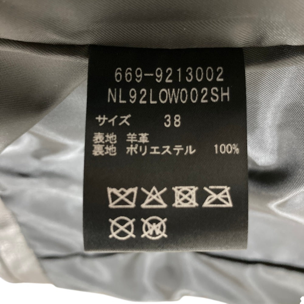 ナノユニバース ラムレザーライダースジャケット