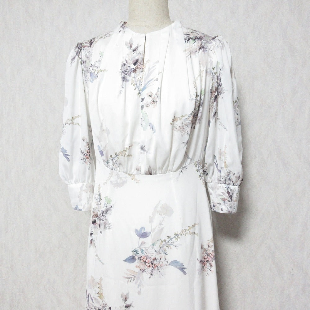ハーリップトゥ French Bouquet Puff Sleeve ロングワンピース