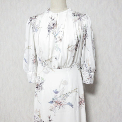 ハーリップトゥ French Bouquet Puff Sleeve ロングワンピース