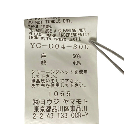 ヨウジヤマモト リネンコットンキャンバスオールインワン