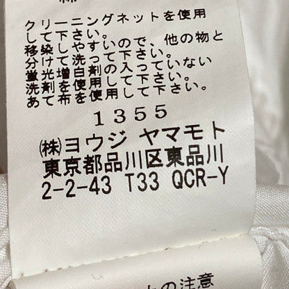 ヨウジヤマモト カットアウトロングスリーブシャツ