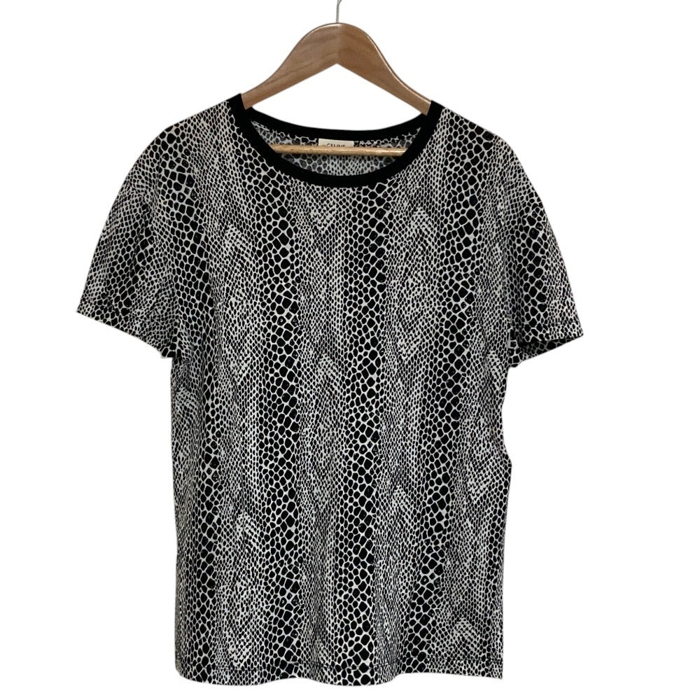 セリーヌ パイソンプリント コットン Tシャツ