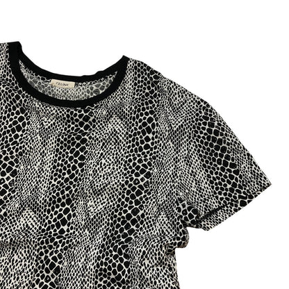 セリーヌ パイソンプリント コットン Tシャツ