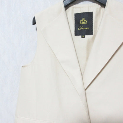ドゥロワー Cotton Silk Twillジレ