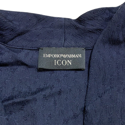エンポリオアルマーニ ICON エンブロイダリー ロングスリーブ ミディワンピース