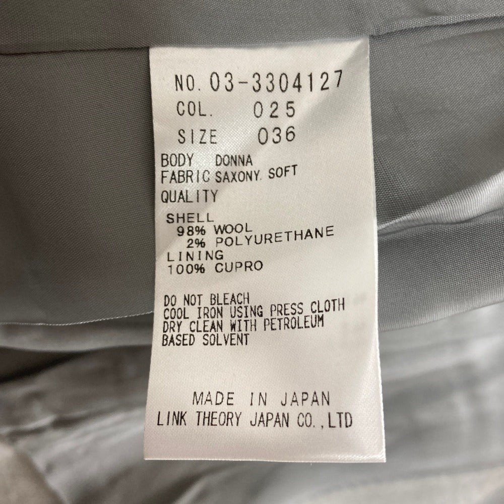 セオリーリュクス SAXONY SOFT DONNA ノーカラージャケット