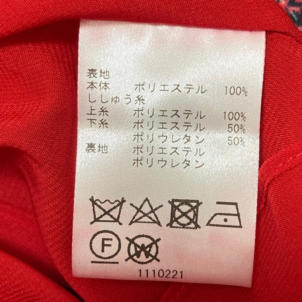 アリスアンドオリビア フラワーエンブロイダリーフレアワンピース