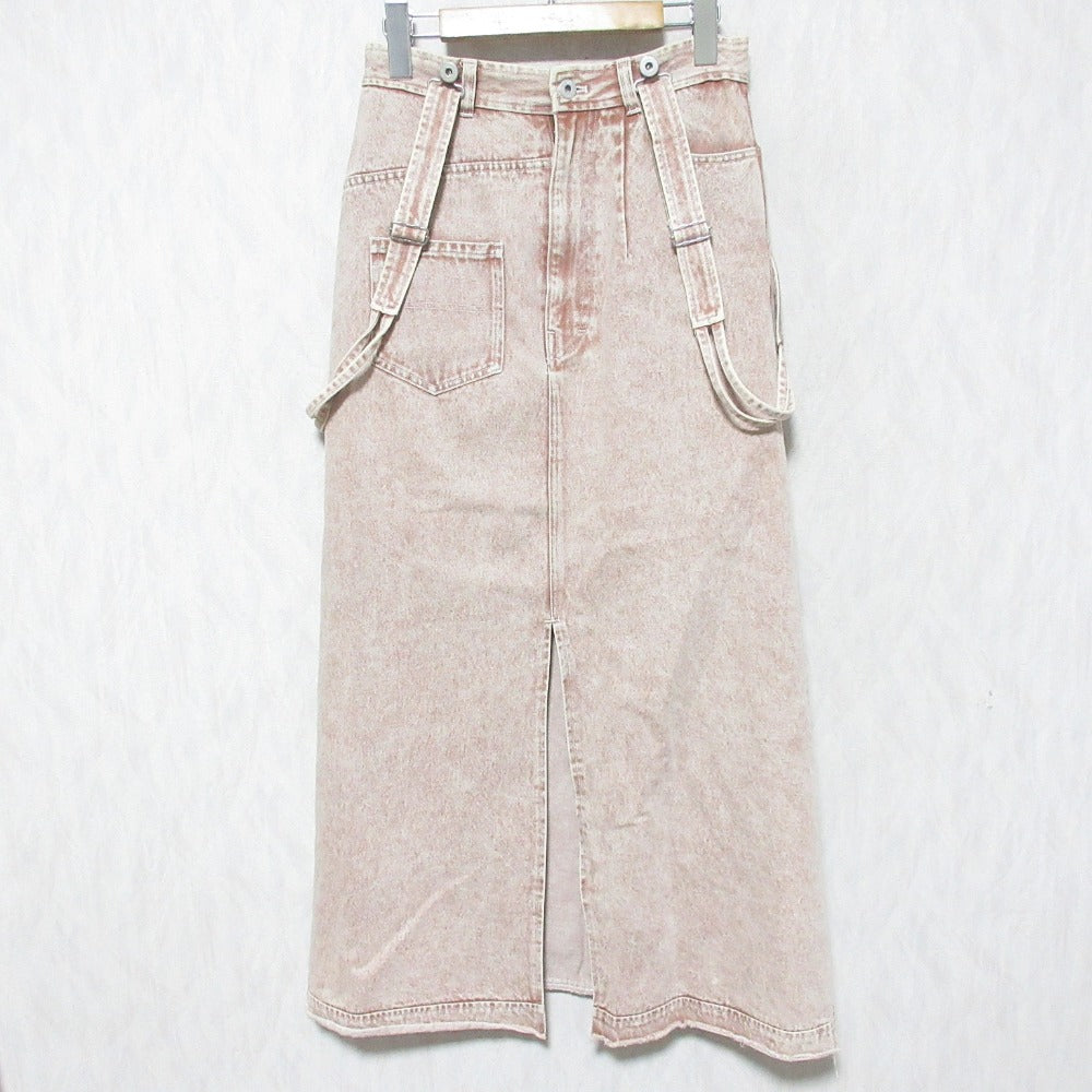 アメリ MEDI INVERT SUSPENDER DENIM SKIRT デニムスカート