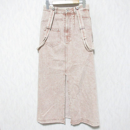 アメリ MEDI INVERT SUSPENDER DENIM SKIRT デニムスカート