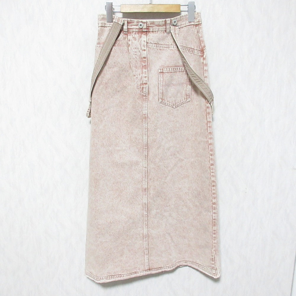 アメリ MEDI INVERT SUSPENDER DENIM SKIRT デニムスカート
