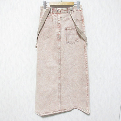 アメリ MEDI INVERT SUSPENDER DENIM SKIRT デニムスカート