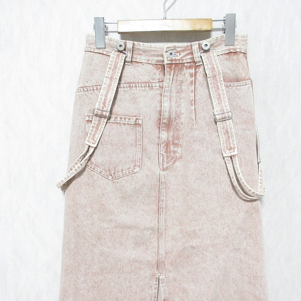 アメリ MEDI INVERT SUSPENDER DENIM SKIRT デニムスカート