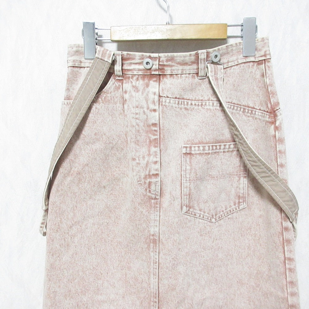 アメリ MEDI INVERT SUSPENDER DENIM SKIRT デニムスカート