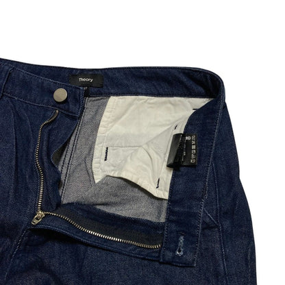 セオリー DRAPE DENIM WIDE ST TRSR D ワイドデニムパンツ