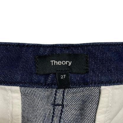 セオリー DRAPE DENIM WIDE ST TRSR D ワイドデニムパンツ
