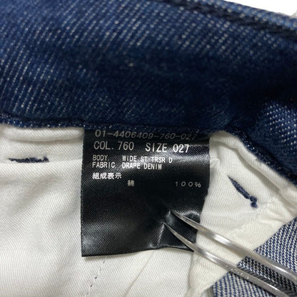 セオリー DRAPE DENIM WIDE ST TRSR D ワイドデニムパンツ