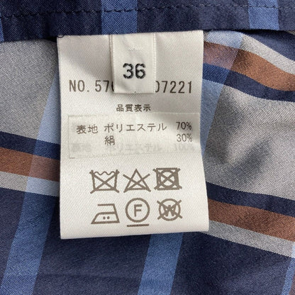 オールドイングランド シルクブレンドチェックブラウス