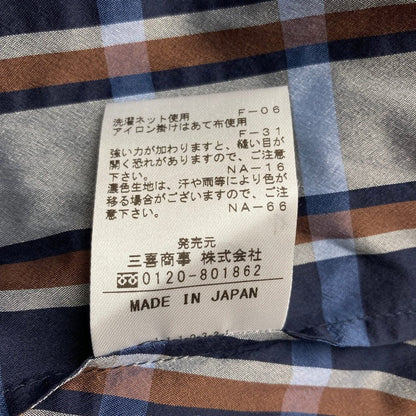 オールドイングランド シルクブレンドチェックブラウス
