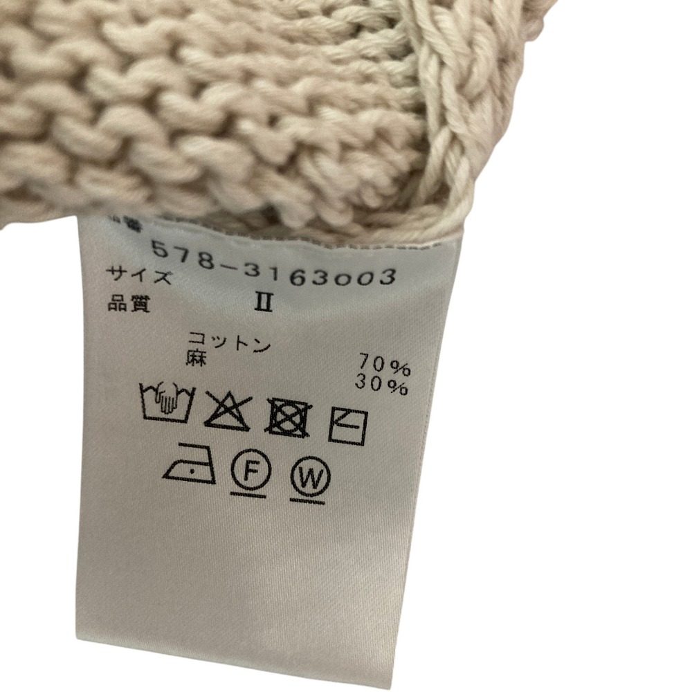 マーガレットハウエル CHUNKY COTTON LINEN ニット