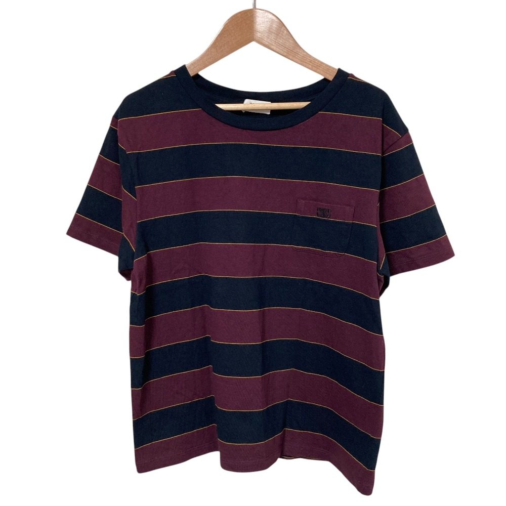 セリーヌ トリオンフ刺繍ボーダーTシャツ