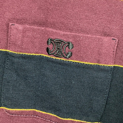 セリーヌ トリオンフ刺繍ボーダーTシャツ