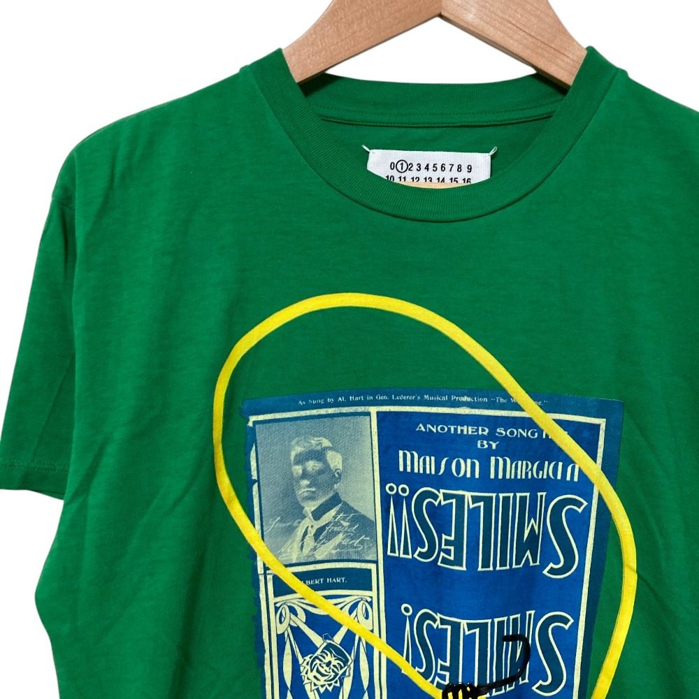 メゾンマルジェラ グラフィックプリントコットンTシャツ