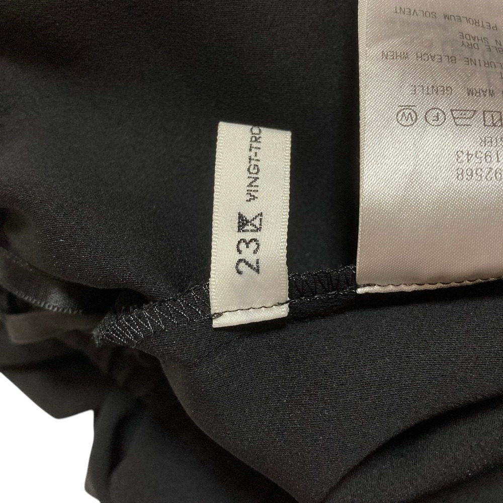 23区 ストレッチジョーゼットワイドパンツ