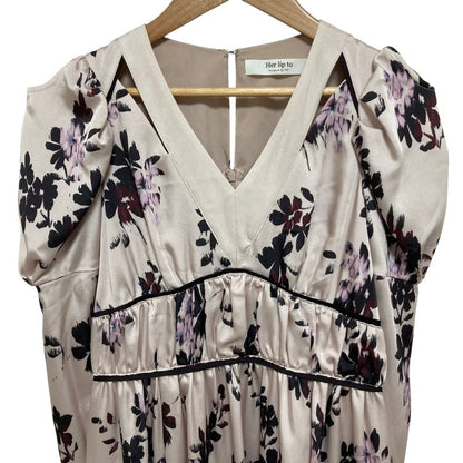ハーリップトゥ Muse Floral Cut-Out ワンピース