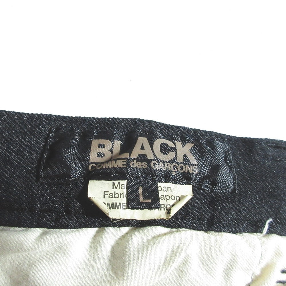 ブラックコムデギャルソン ポリ縮絨パンツ