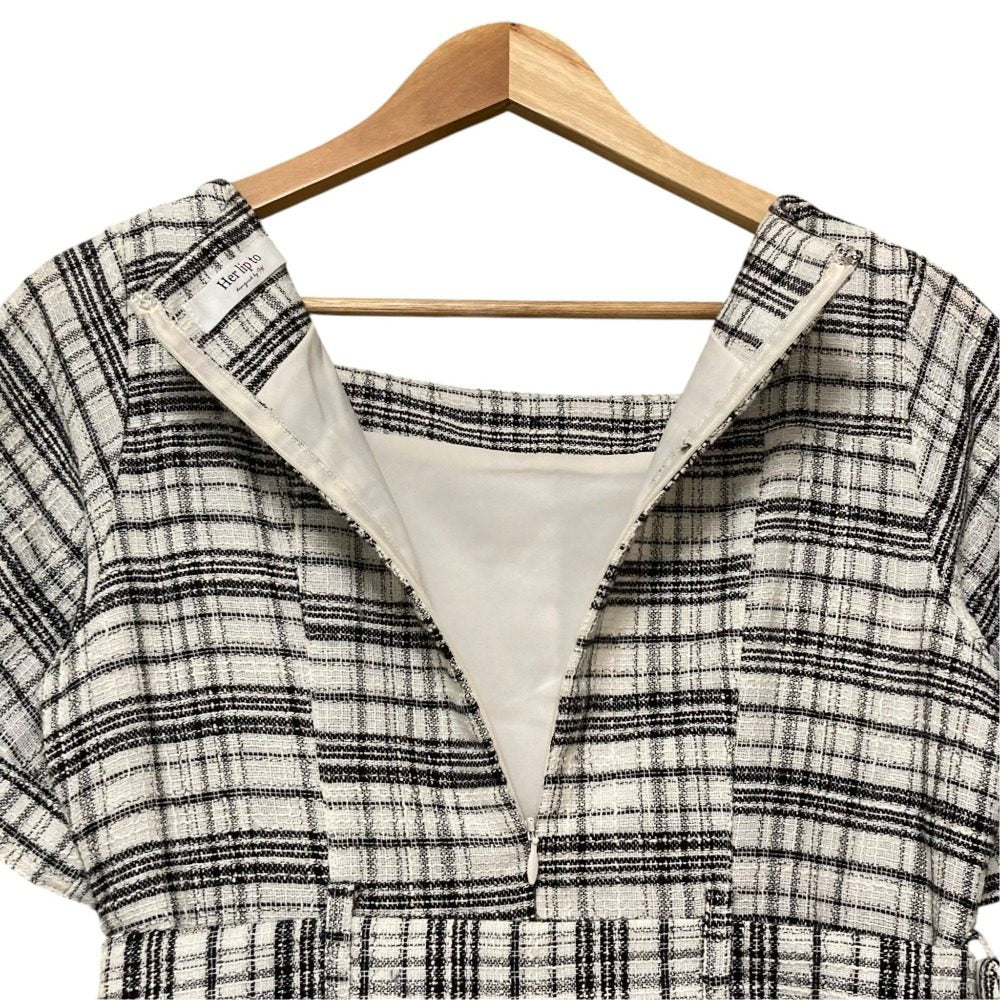 ハーリップトゥ Classic Tweed Belted ワンピース